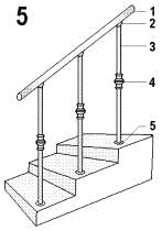 Лестничное ограждение из нержавеющей стали или латуни с точёными элементами. Модель P-5. Лестничное ограждение из нержавейки.